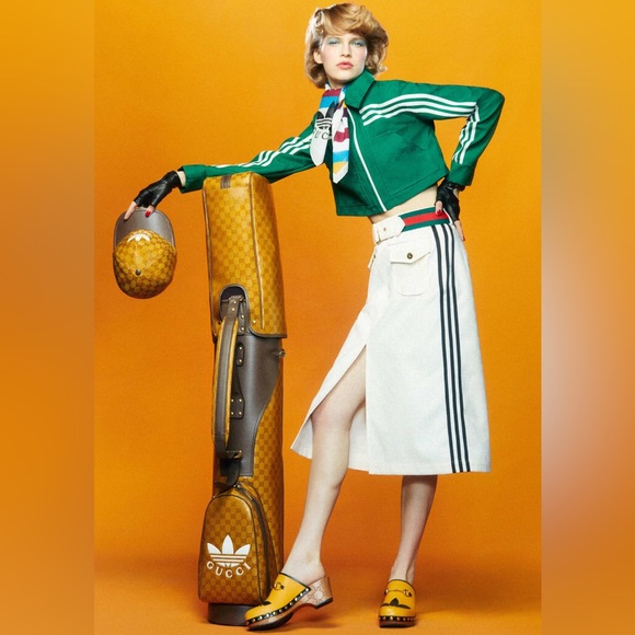 Gucci + Adidas RARE yellow and black horsebit wooden clogs SZ 39 🤌🔥⭐️⚡️👩‍🎤 - Picture 2 of 16